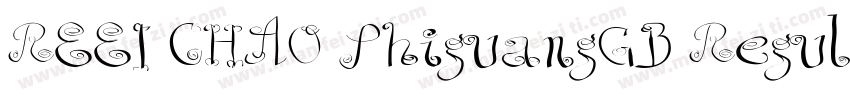 REEI CHAO ShiguangGB Regular字体转换